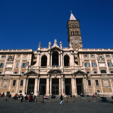 Facade of Basilica di Santa Maria Maggiore.