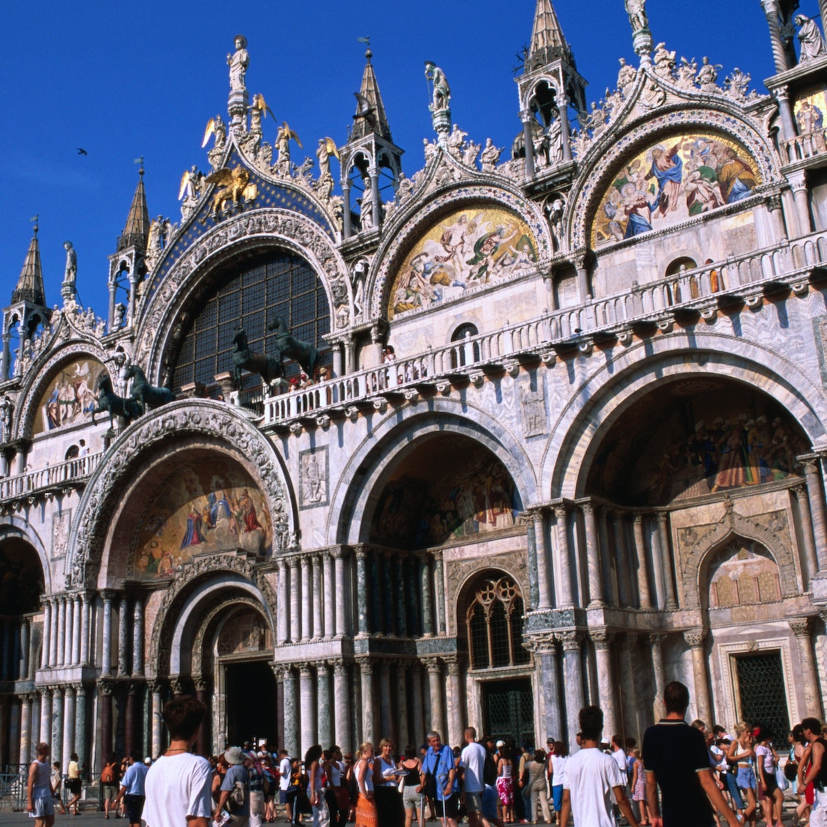 Facade of St Marks Basilica.