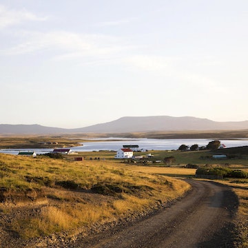 Road leading to Darwin and Goose Green.