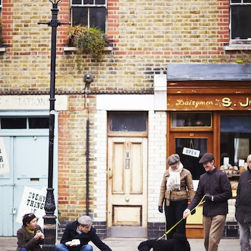 People on Colombia Road for Flower Market.