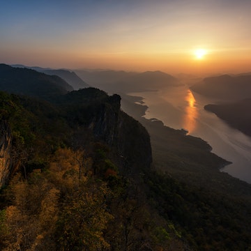 Scenic landscape of Mae Ping national reserves