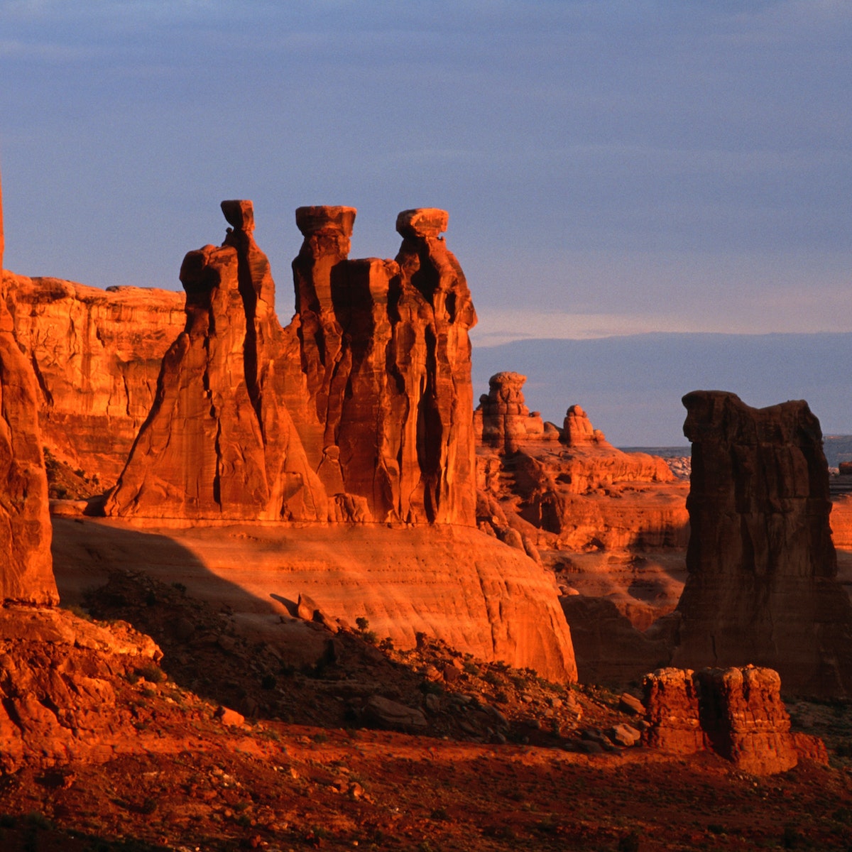 Three Gossips in Arches National Park.