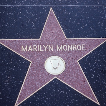 Marilyn Monroe star, Hollywood Walk of Fame.