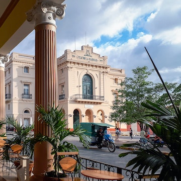 Santa Clara, Villa Clara, Cuba-January 21, 2020: The Charity Theater, a Cuban National Monument, seen from the porch of a colonial building in the city center
1220089414
charity theater, charity, theatre, santa clara cuba, pov