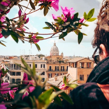 Rome over the shoulder.