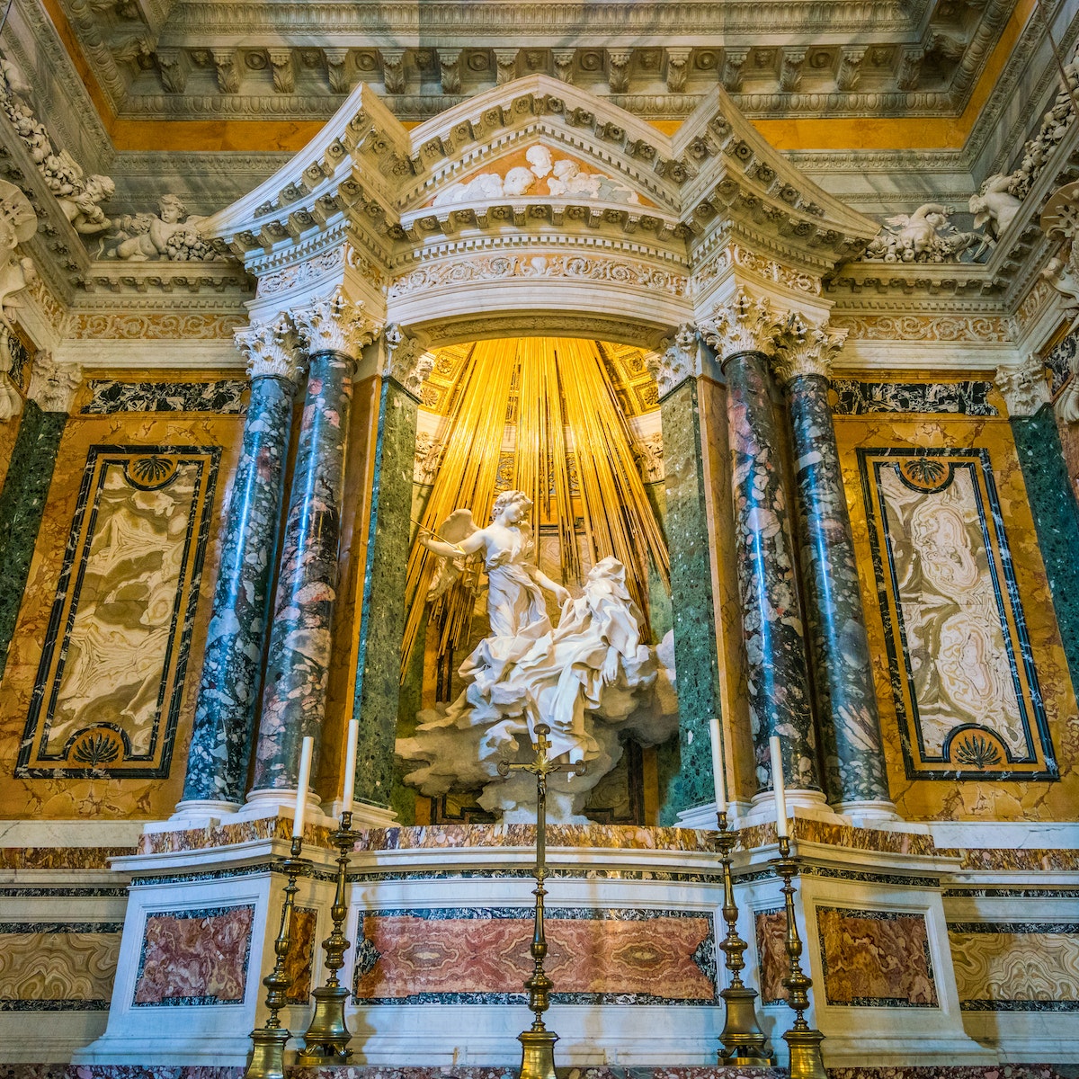 The Ecstasy of Saint Teresa in the Church of Santa Maria della Vittoria in Rome, Italy. December-12-2017; Shutterstock ID 776398957; your: Claire Naylor; gl: 65050; netsuite: Online editorial; full: Rome POIs
776398957